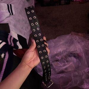 Black Grommet Belt